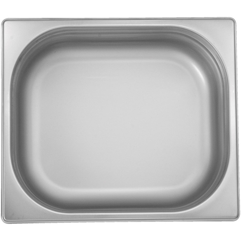 Stainless steel 18/10 gastronorm container GN 1/2 20mm 850ml