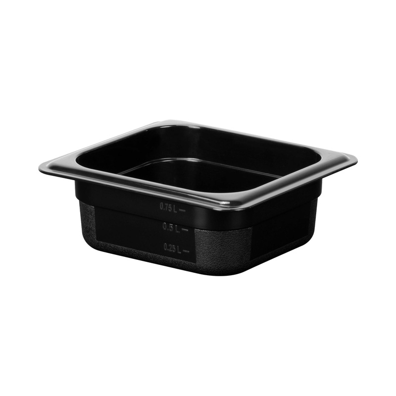Polypropylene gastronorm storage container GN 1/6 depth 65mm 1 litre