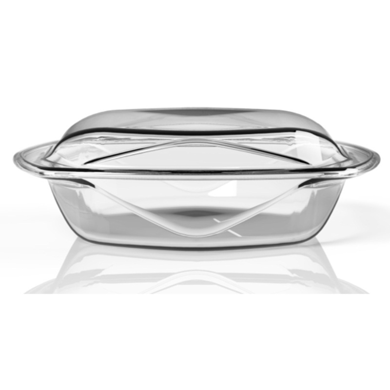 Rectangular casserole dish with lid 32x26cm