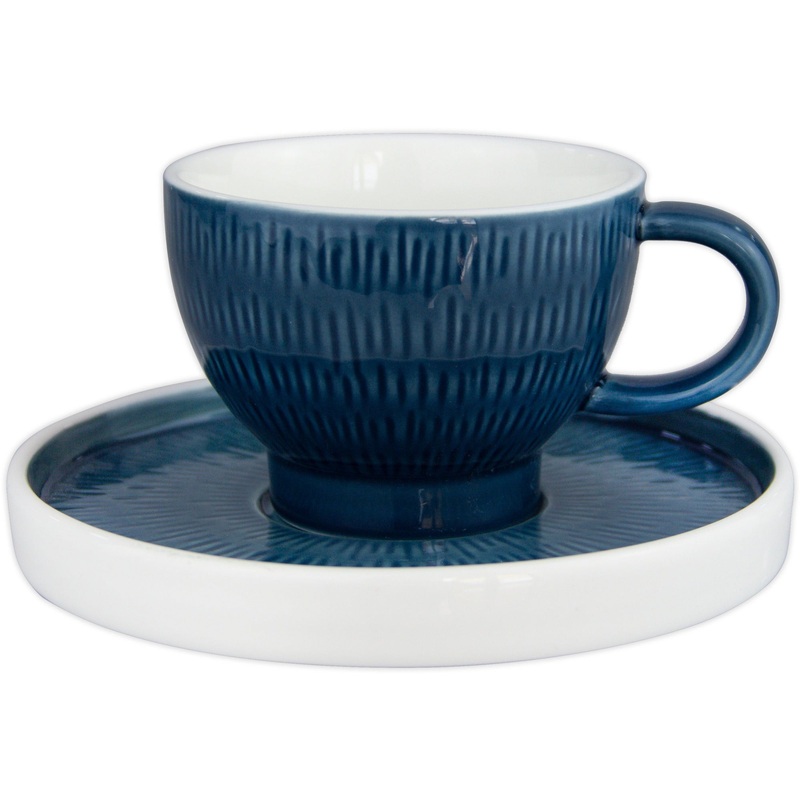Hella Blue cup and saucer "Steel Blue"