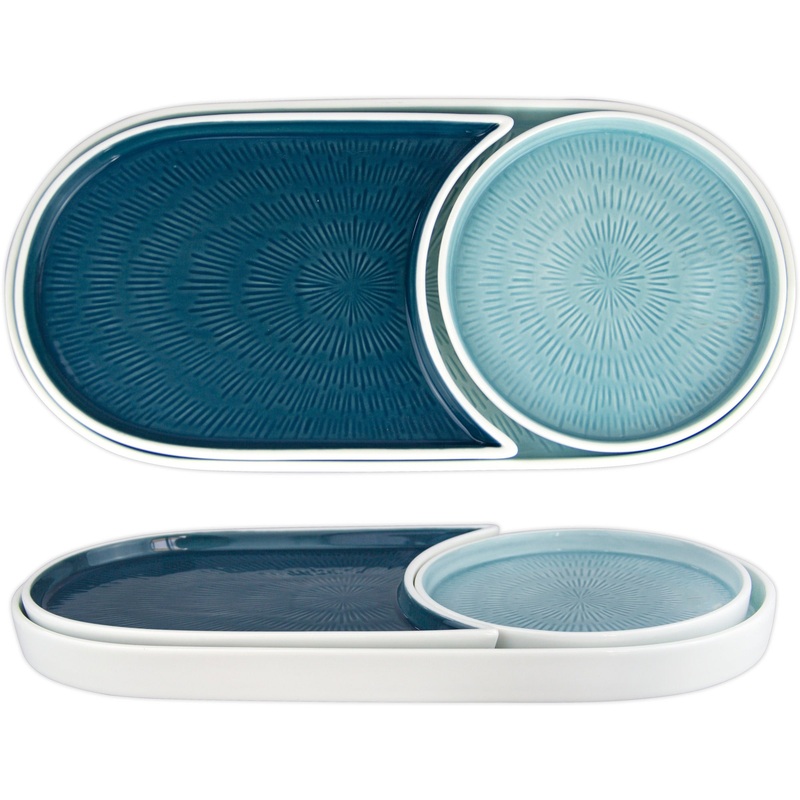 Hella Blue set of 3 plates