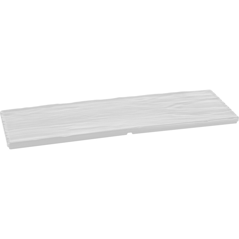 Melamine stand "Stone Gloss" white 44.5x19cm