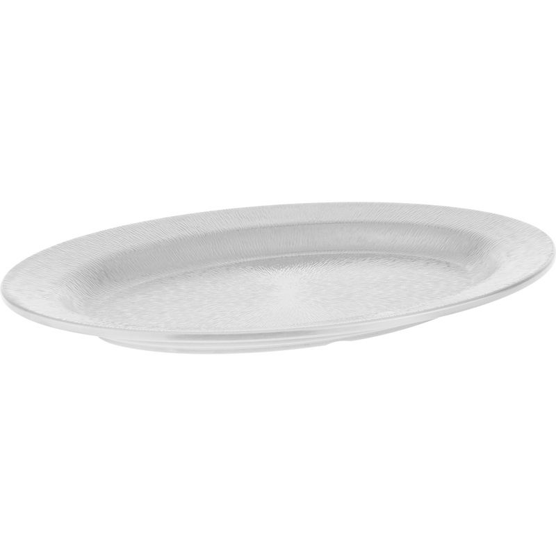 Oval melamine platter "Nova" white 64m