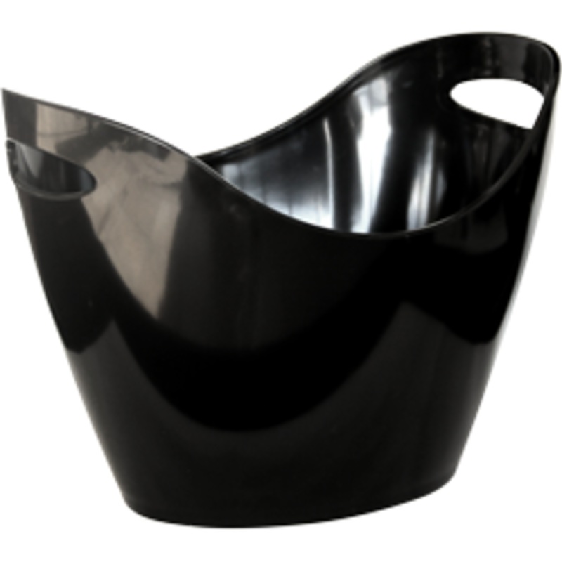 Polycarbonate champagne bucket black 5.5 litres