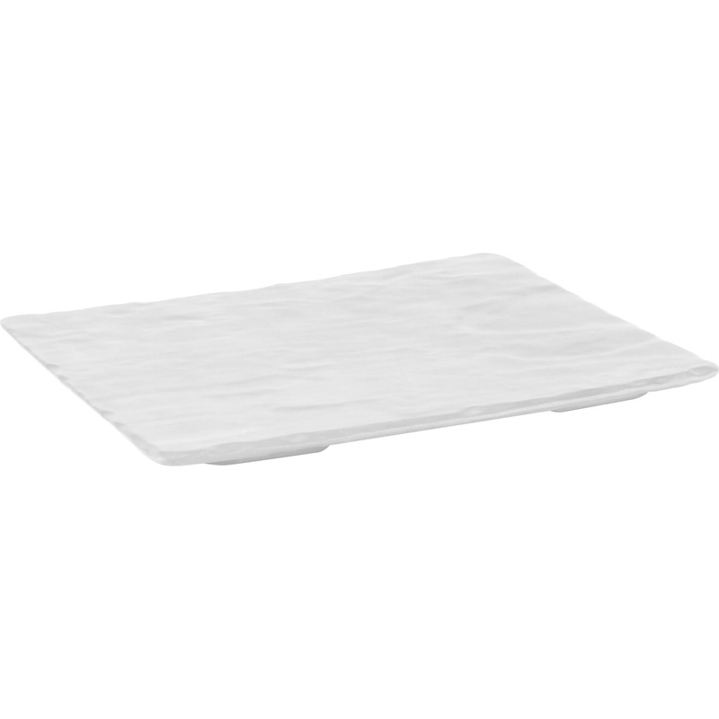 Rectangular melamine display white GN 1/2