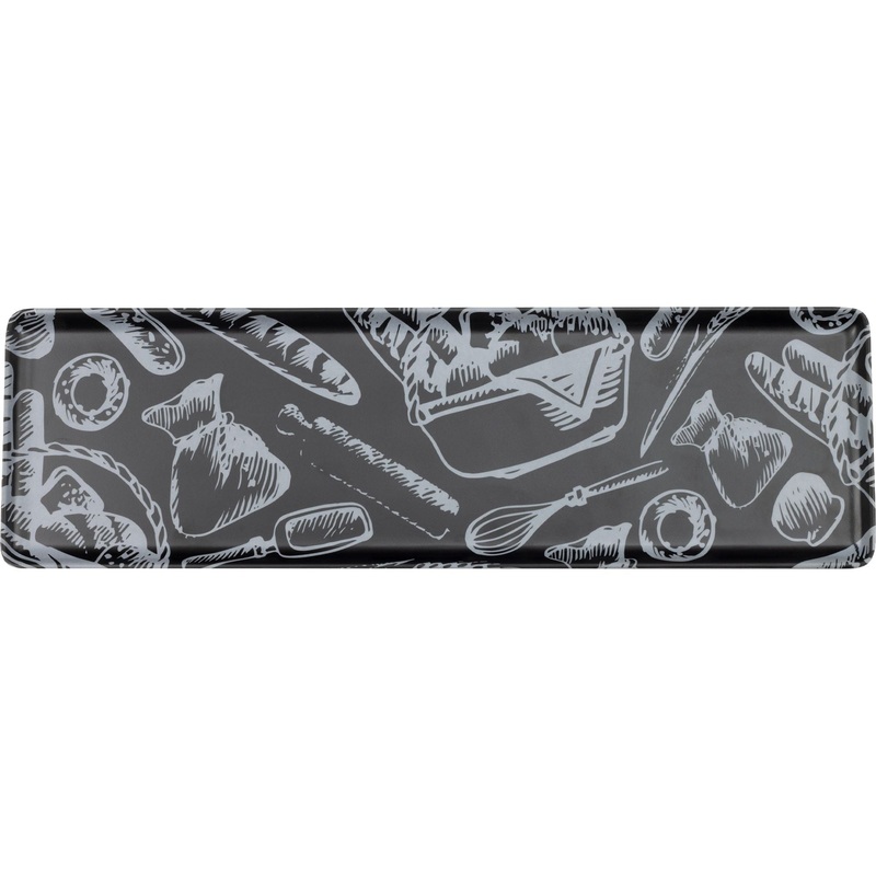 Rectangular melamine platter "Bakery" GN 2/4