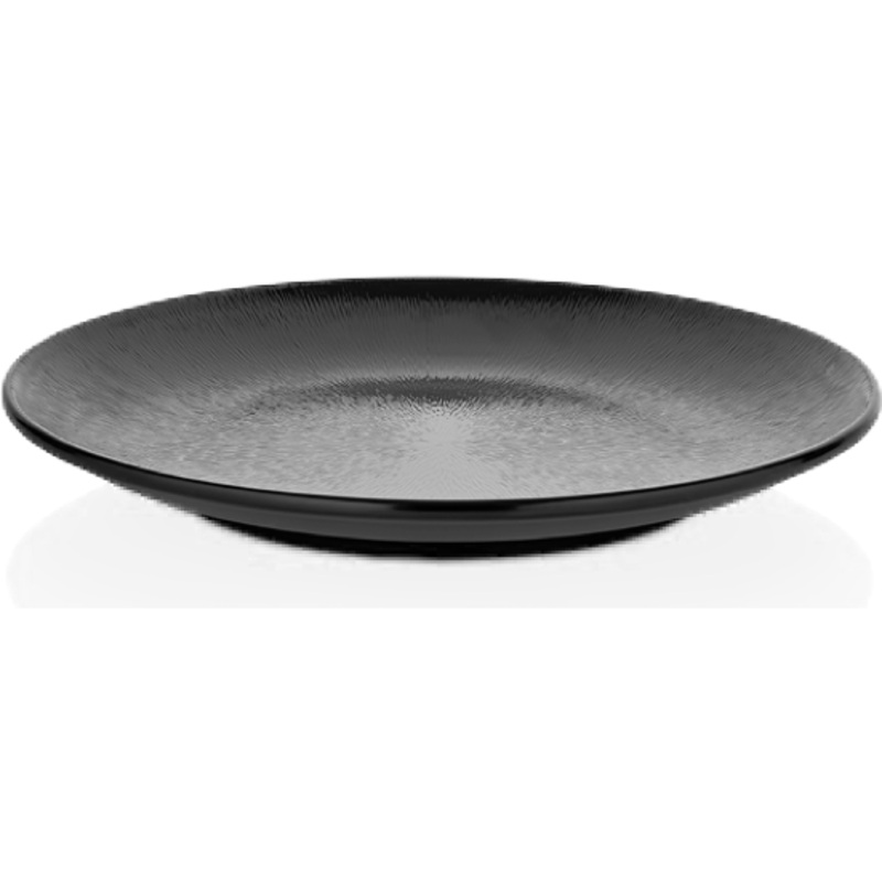 Round melamine platter "Mina" black 40m
