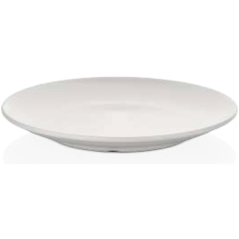 Round melamine platter "Mina" white 40m