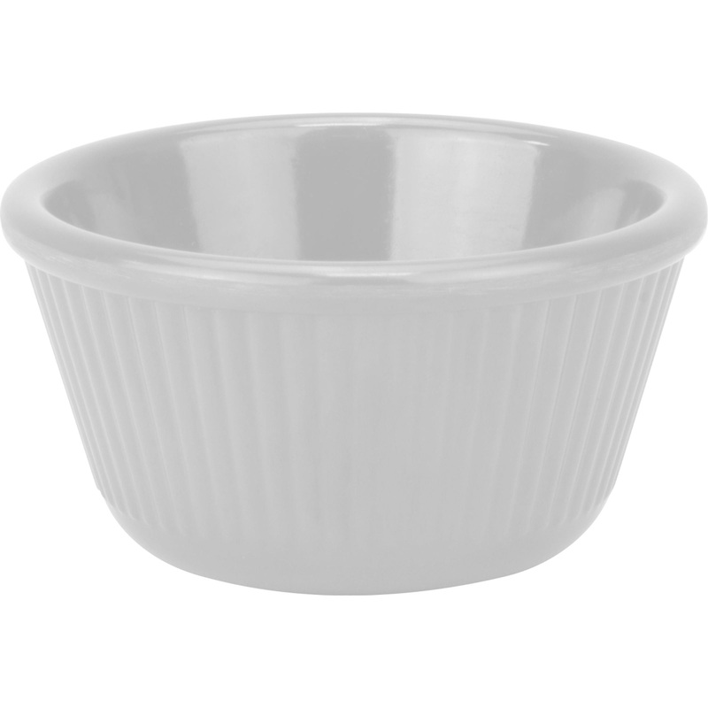 Round melamine ramekin white 8cm