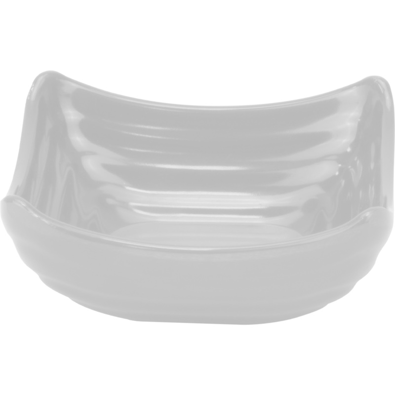 Square melamine ramekin white 11cm
