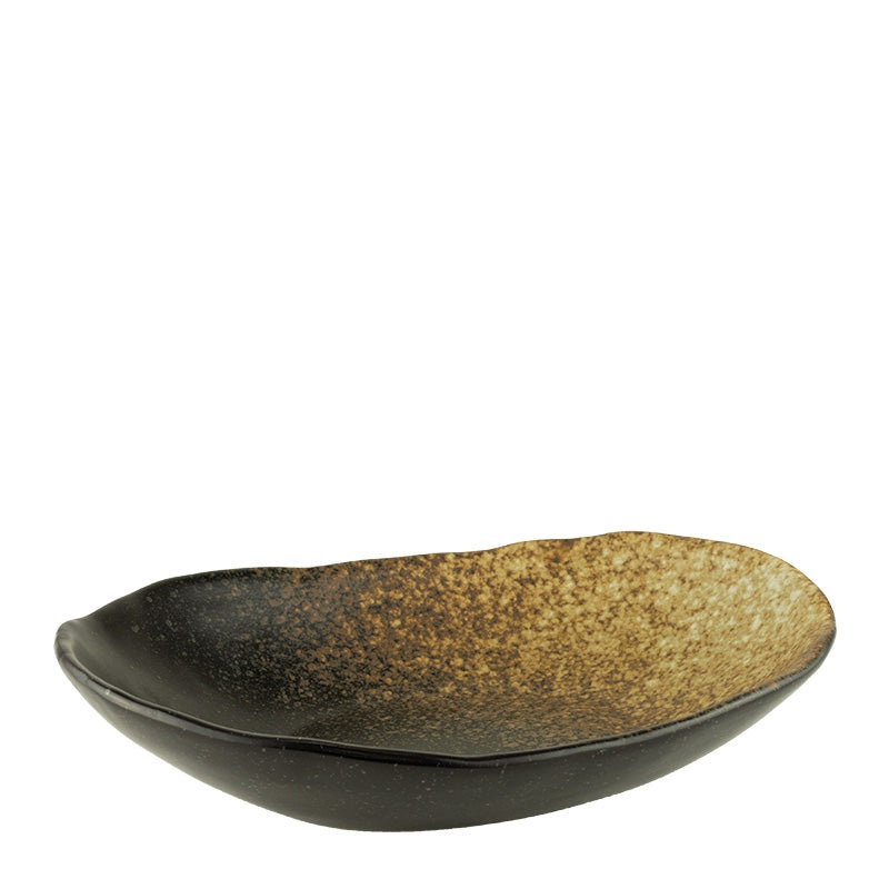 Ember ceramic oval bowl 25x5.5cm