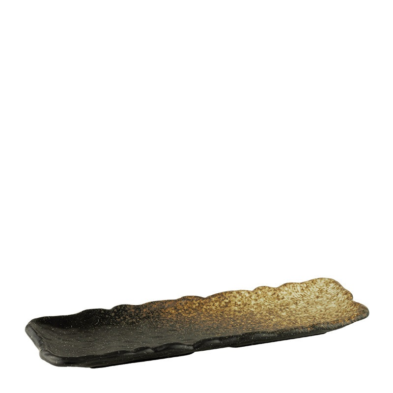 Ember ceramic rectangular platter 31.5x11.2cm