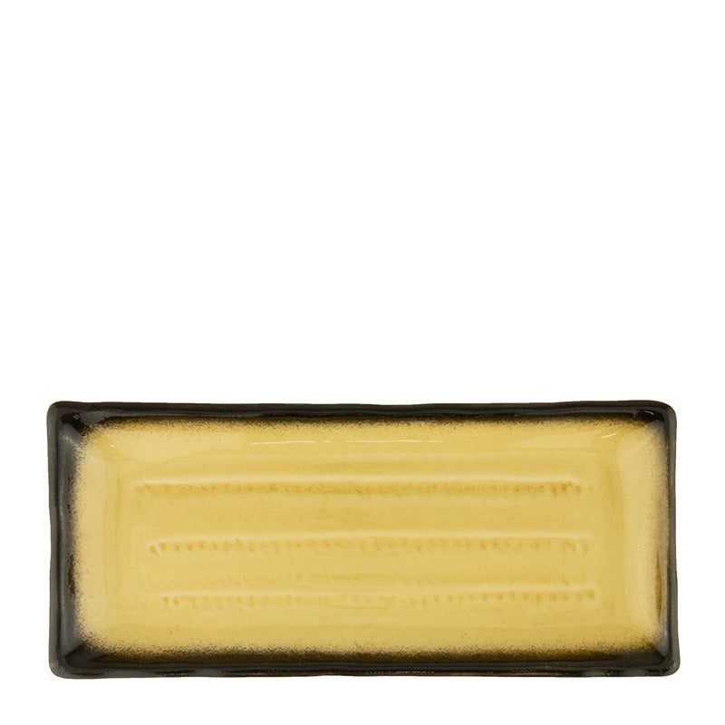 Gio Amber rectangular plate 29x12.5cm