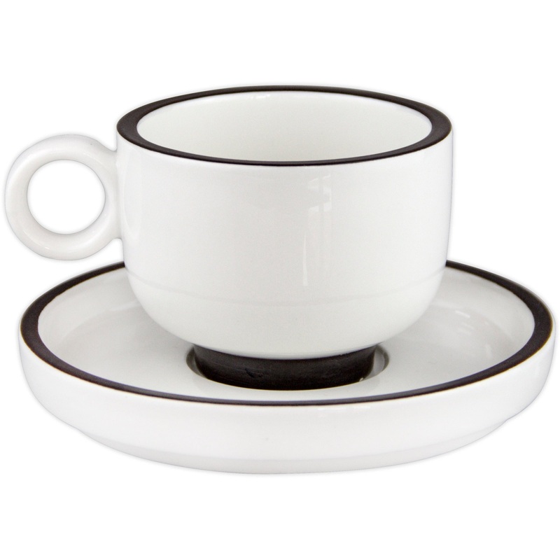Hella White cup with saucer 200ml