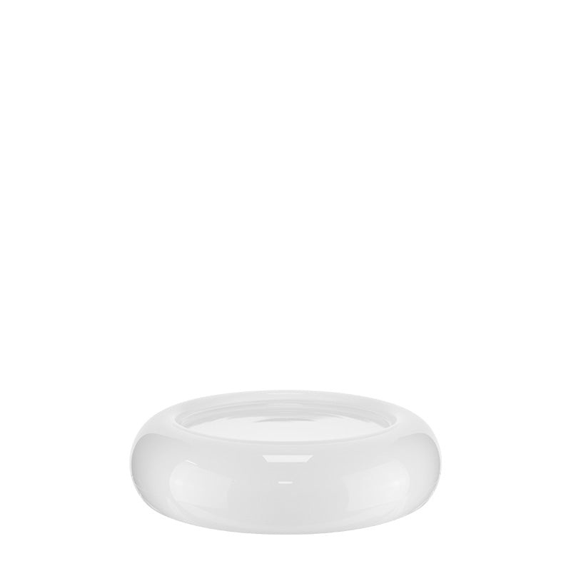 Alira glass presentation platter "White" 15cm