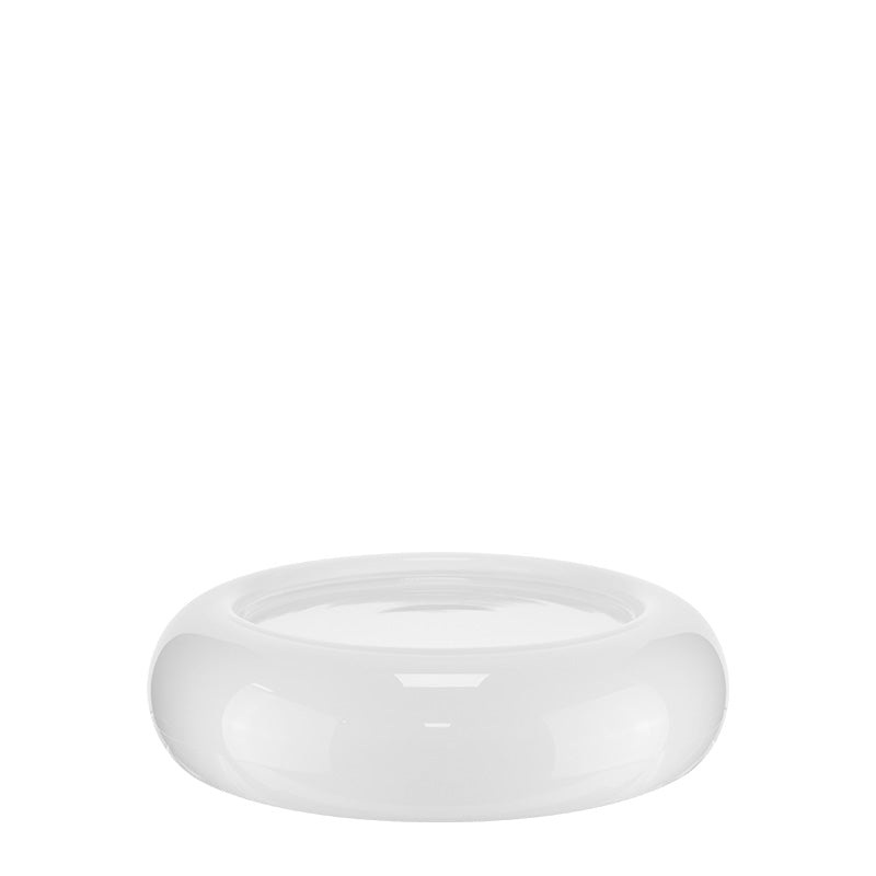 Alira glass presentation platter "White" 20x5cm