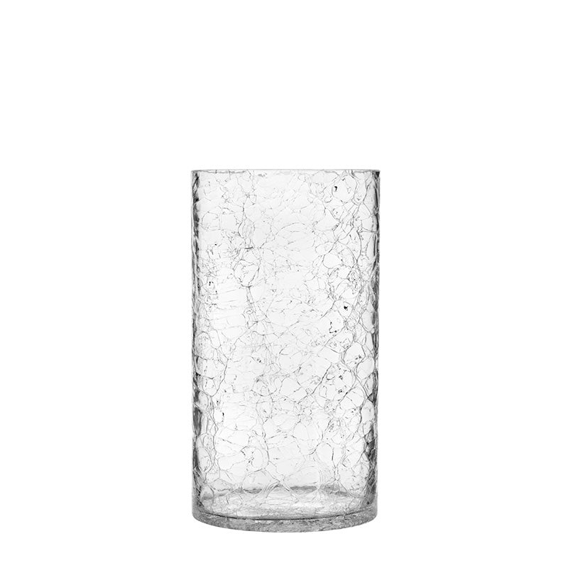 Alira glass vase "Cracked" 12x20cm