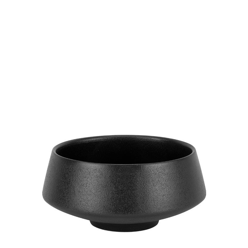 Atlas Black conic bowl 9x5cm 200ml