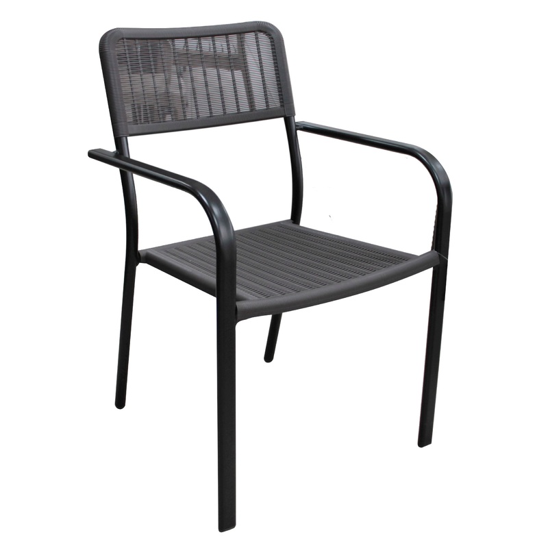 Chair "Pollyrattan" Brown 53x49.5x76cm
