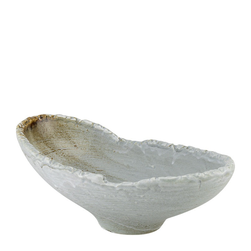 Fuji Ash asymmetrical bowl 25x15.5cm