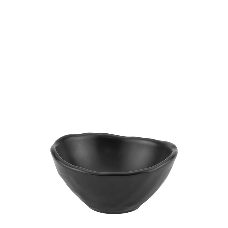 Meteor black oval ramekin 8cm