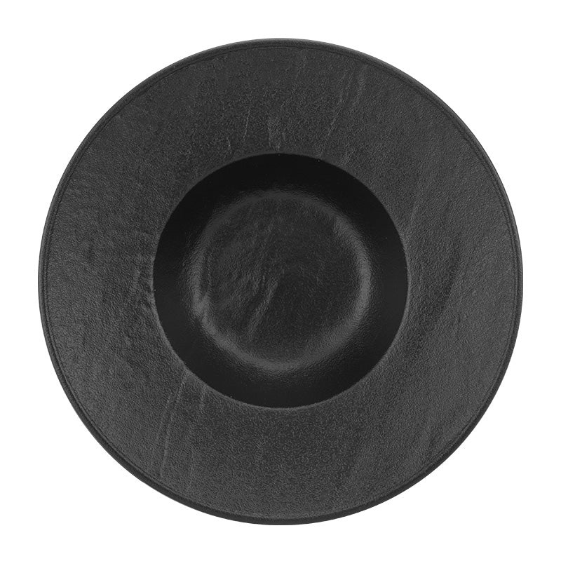 Meteor black pasta plate 400ml