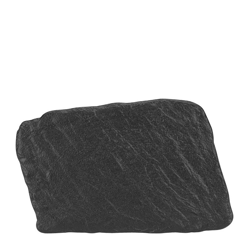 Meteor black presentation platter "Stone" 27.5x18.1cm