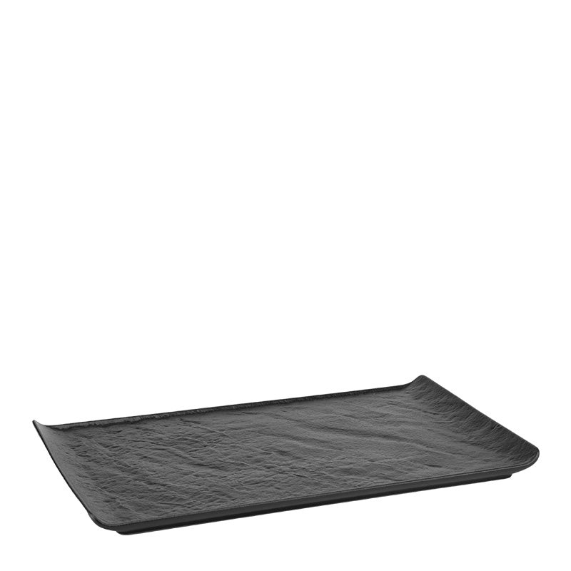 Meteor black rectangular platter 33.5x20.5cm