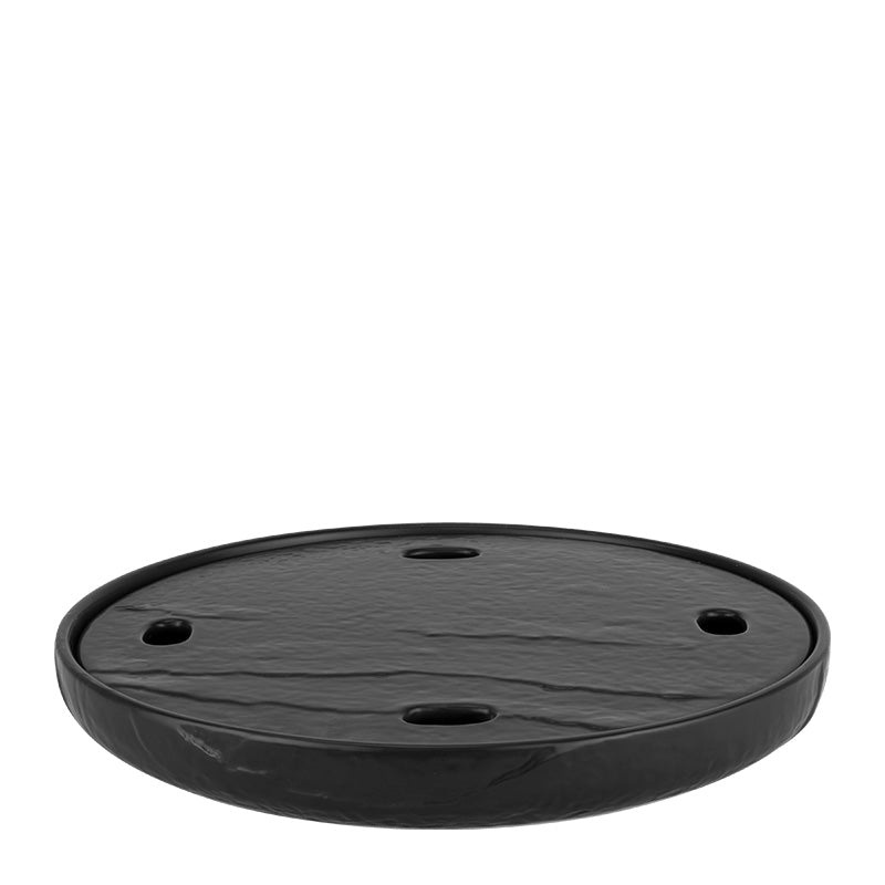 Meteor black sushi platter 31cm