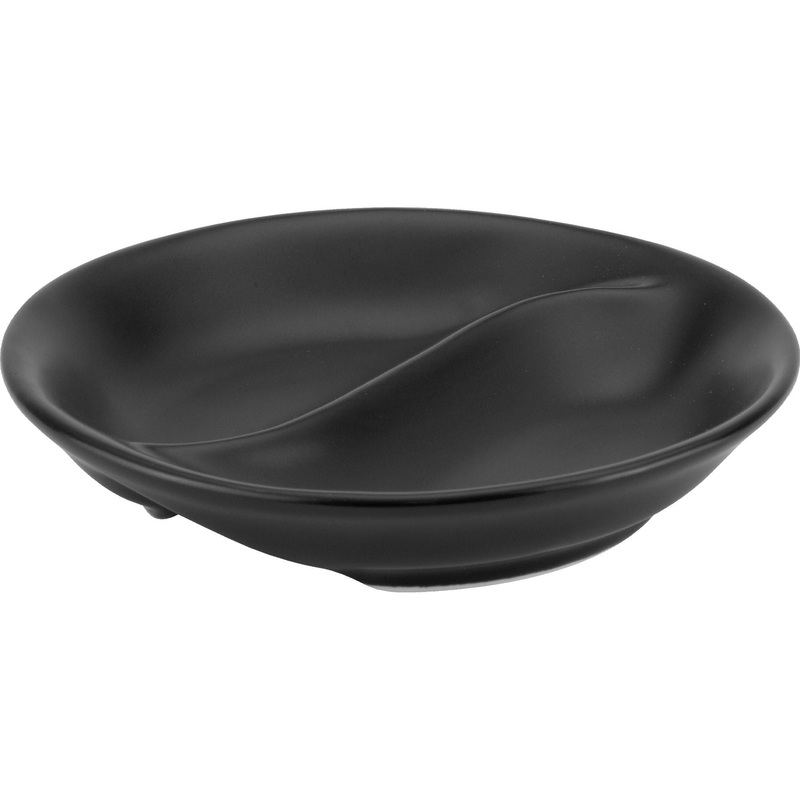 Meteor black two section ramekin 9cm
