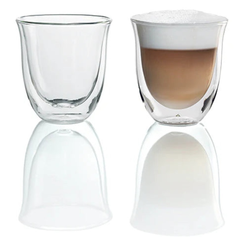 DeLonghi Double Walled Cappuccino Glasses 270ml DLSC311