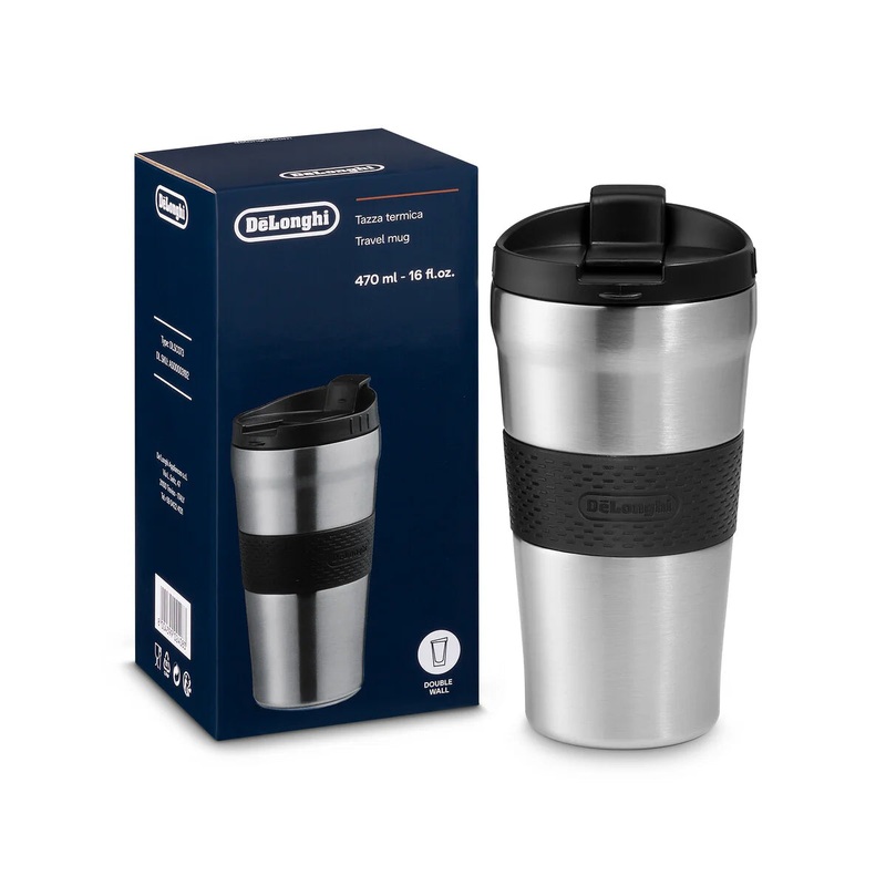 Delonghi Thermal Travel Cup Stainless Steel 470ml - DLSC073