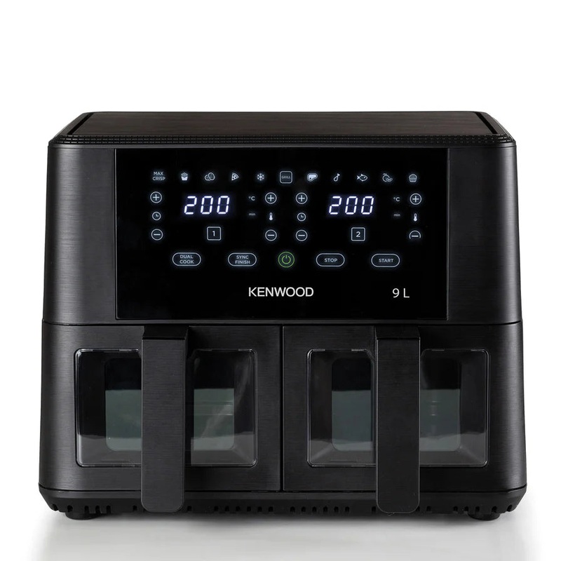 Kenwood Dual Air Fryer 4.5L + 4.5L = 9L with Windows - HFG95.000BK