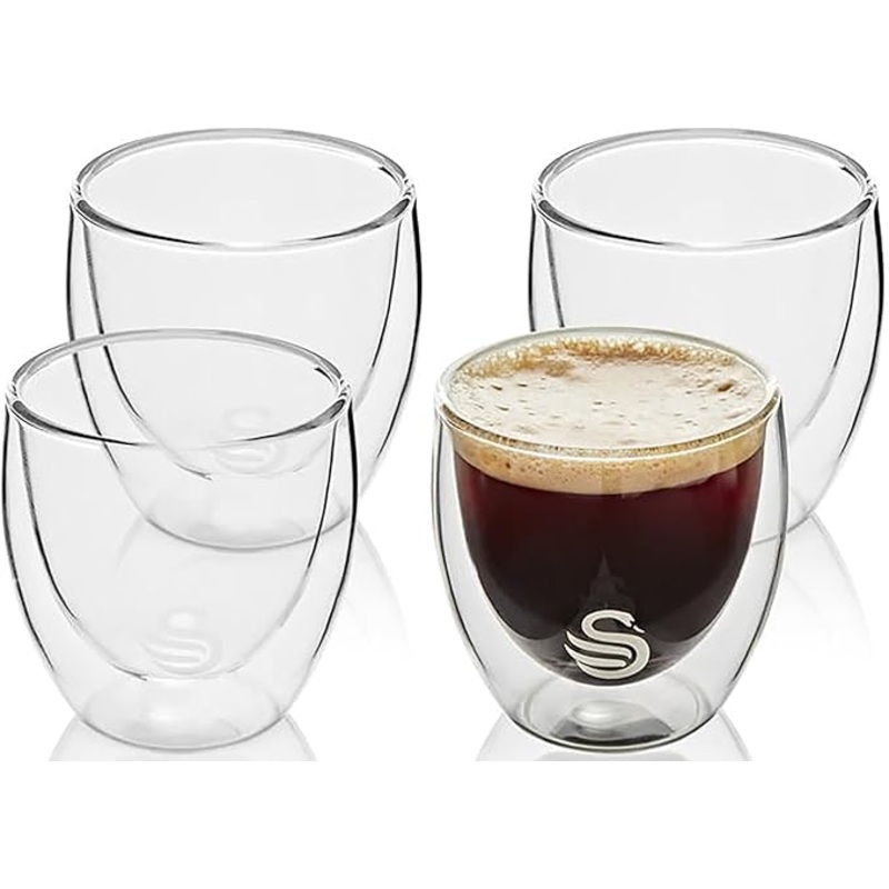 Swan Double Walled Espresso Glasses - 100ml SDWG100