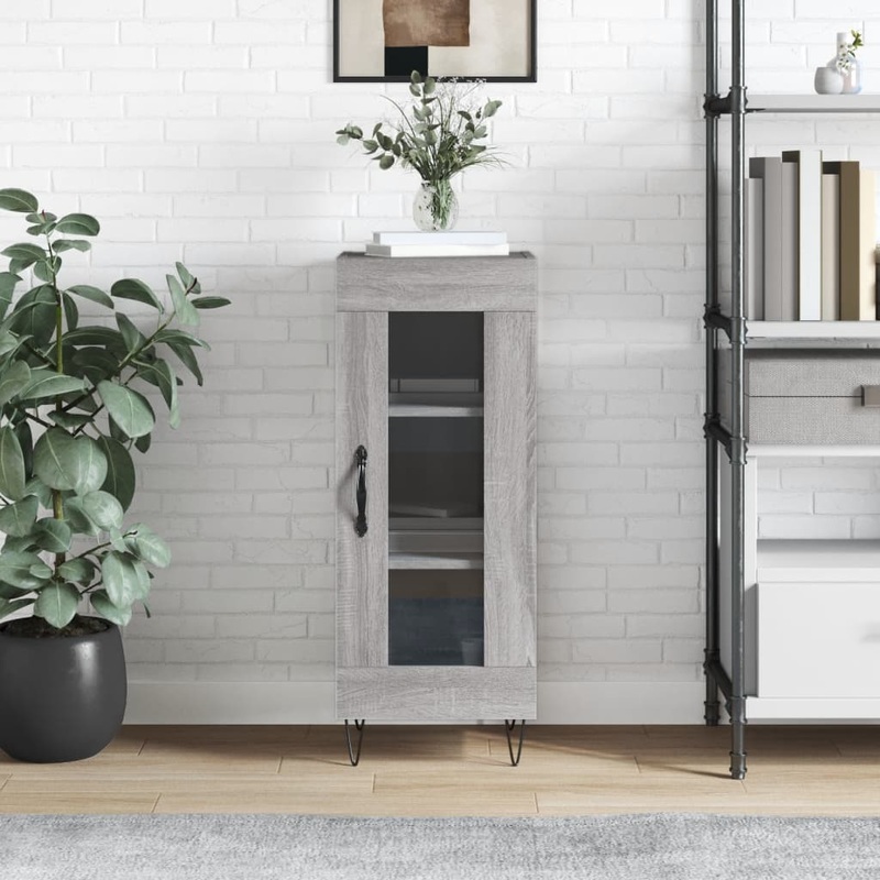 Buffet Sonoma gris 34,5x34x90 cm Bois d'ingnierie