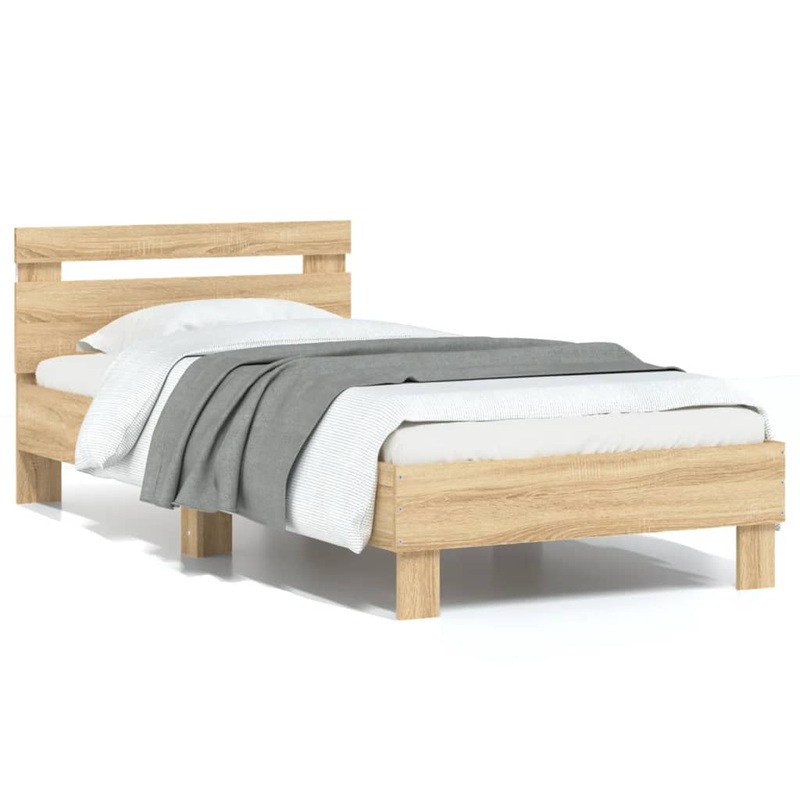 Cadre de lit sans matelas avec lumires LED 75x190 cm