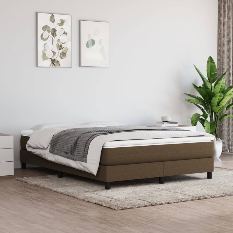 Matelas de lit  ressorts ensachs Marron fonc 140x190x20 cm